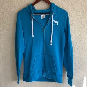 VS PINK Blue Full Zip Jacket